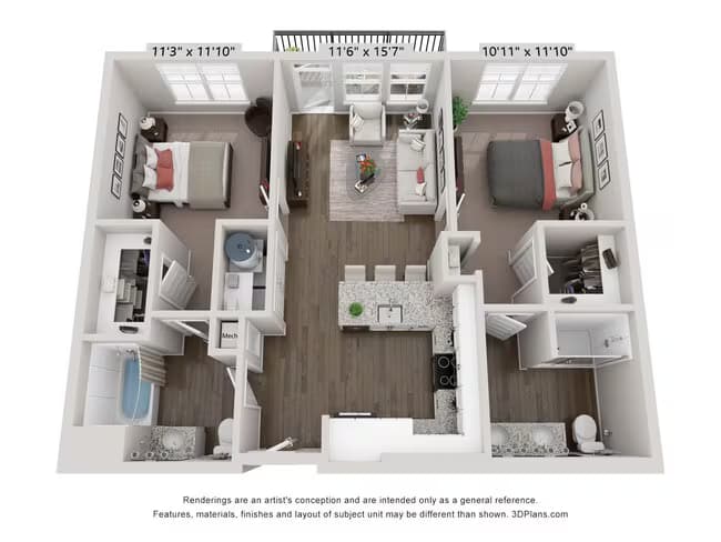 Unit 2209 4408 floor plan