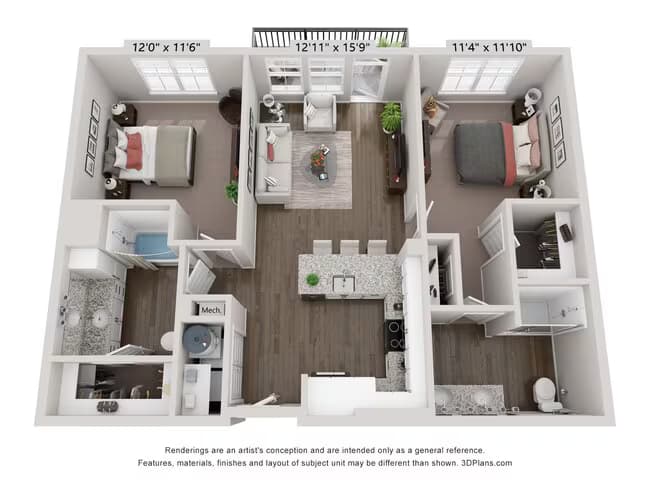 Unit 2410 4213 floor plan