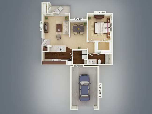 Unit 1631 727 floor plan