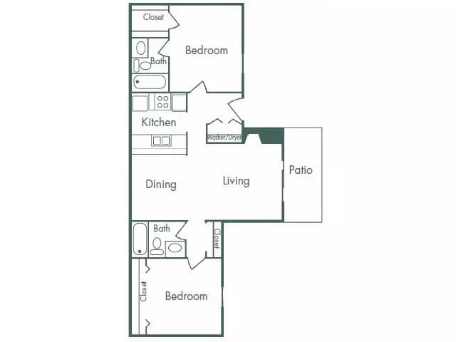 Bordeaux 01-124 floor plan