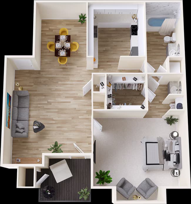 Unit 1247 7214 floor plan