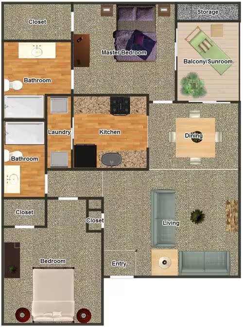 Unit 1126 1126 floor plan