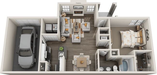 Unit 1841D 1841D floor plan