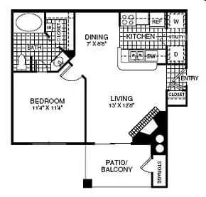 Aruba-A1 3059 floor plan