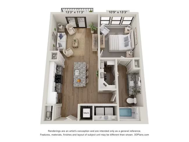 Unit 2105 2105 floor plan