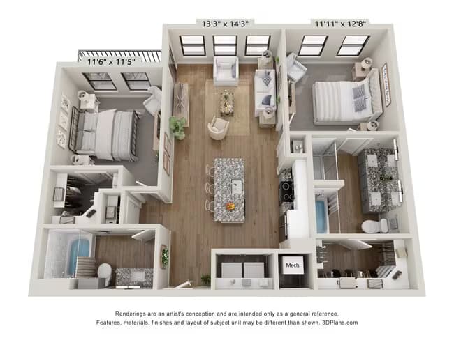 Unit 3308 3106 floor plan