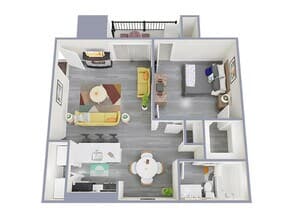 1x1-610 7158 floor plan