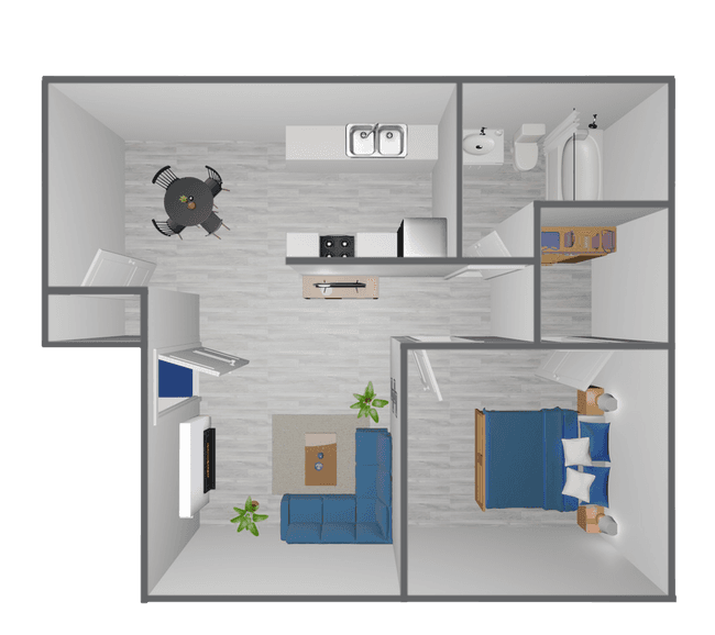 Unit 5642J 5638-R floor plan