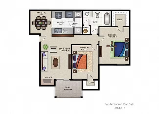 Unit 2092 2092 floor plan