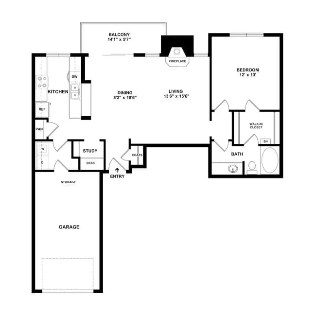 Unit 1115 1115 floor plan