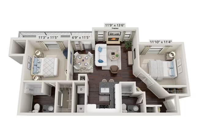 Unit 1021 1017 floor plan