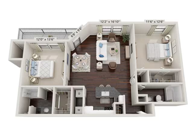 B3 1222 floor plan