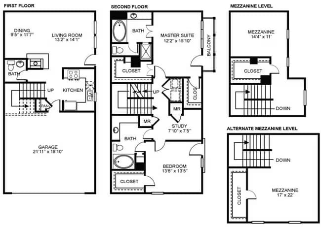 3x2.5 C1 5559ALI floor plan