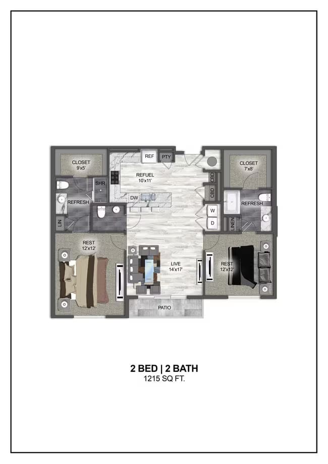 Unit 1251 1251 floor plan