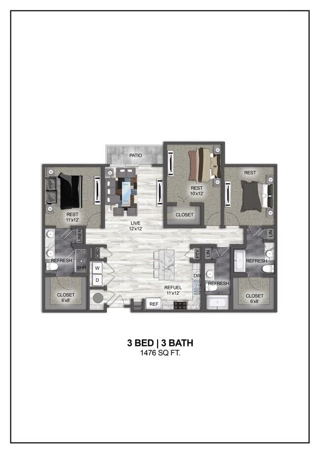 Unit 1241 1341 floor plan
