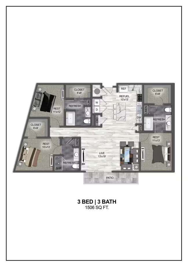 Unit 2246 2246 floor plan