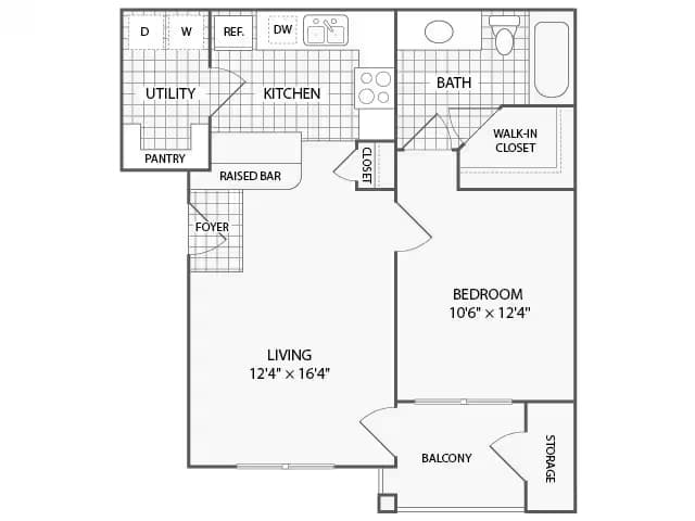 Unit 0114 1333 floor plan