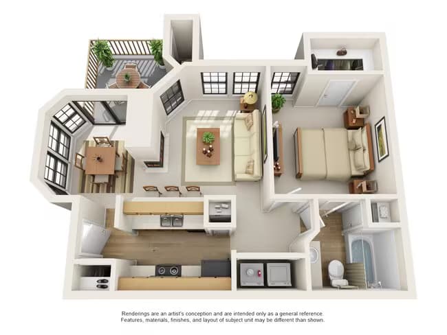 Unit 1012 821 floor plan