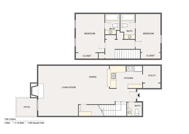 D - Townhome floor plan