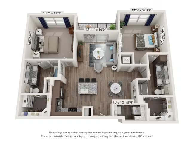 Unit 5124 5224 floor plan