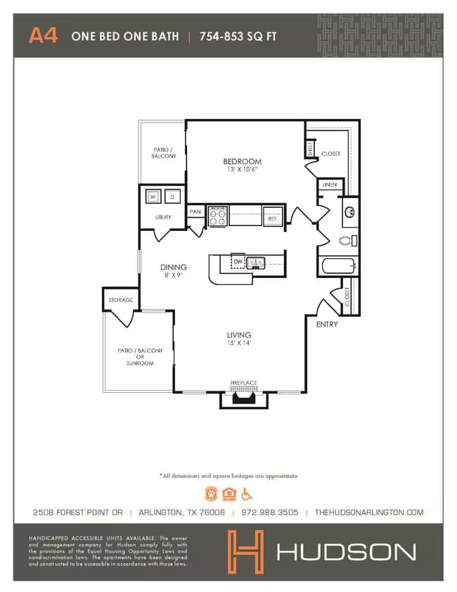 A4 Renovated 1615 floor plan