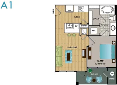 A1 2123 floor plan