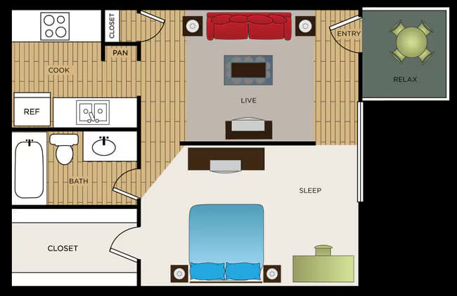 Unit 3416 3416 floor plan