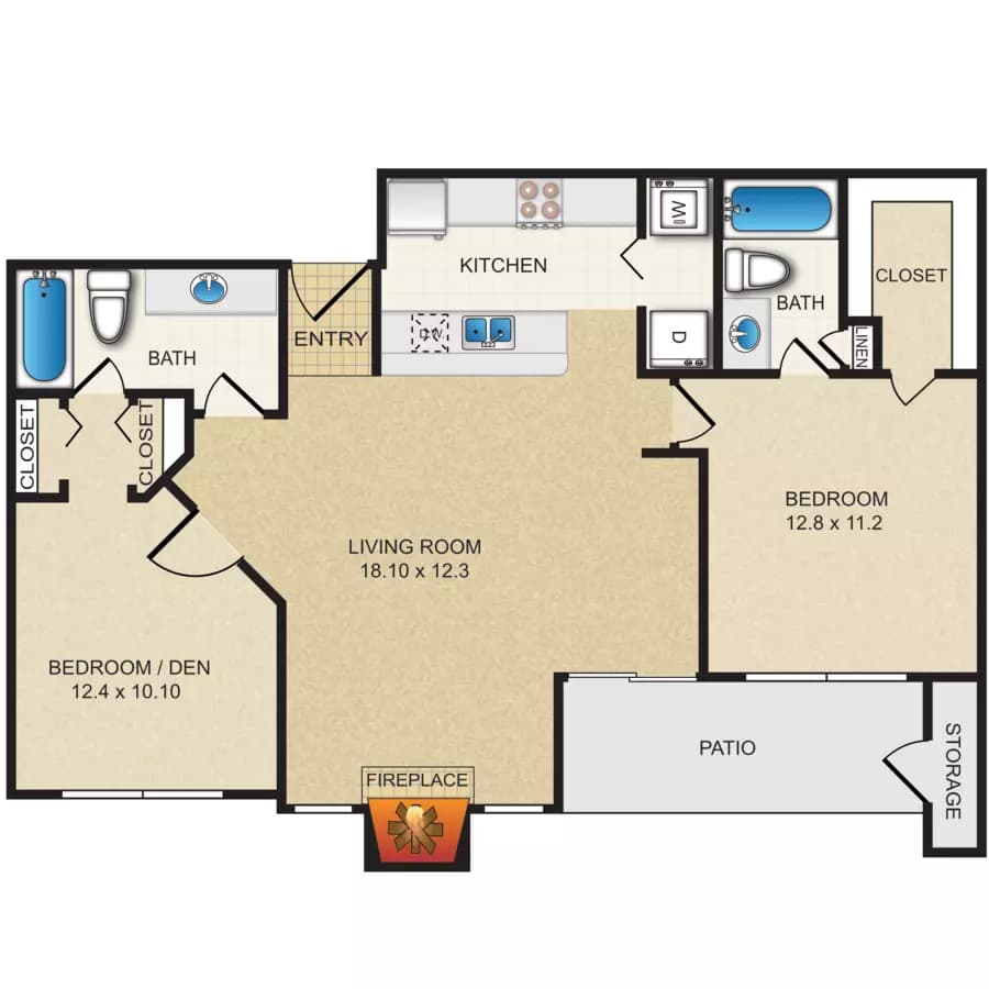 Unit 7307 7307 floor plan