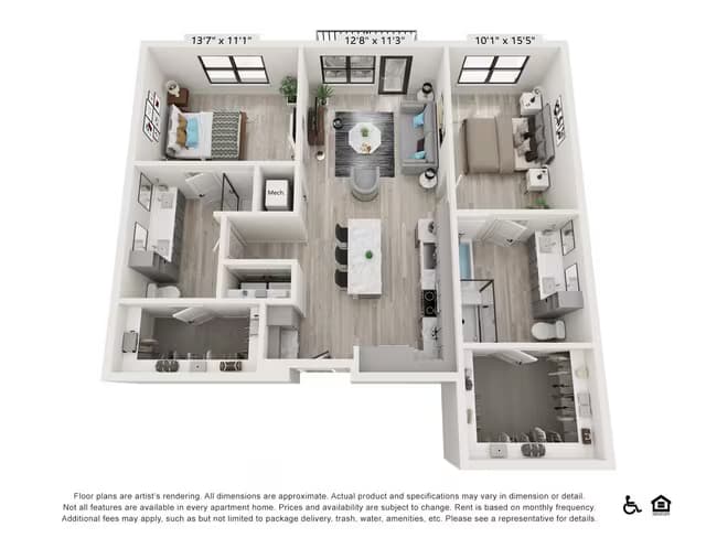 Unit 1221 1221 floor plan