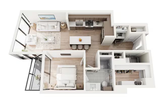 Unit 1-317 1-317 floor plan