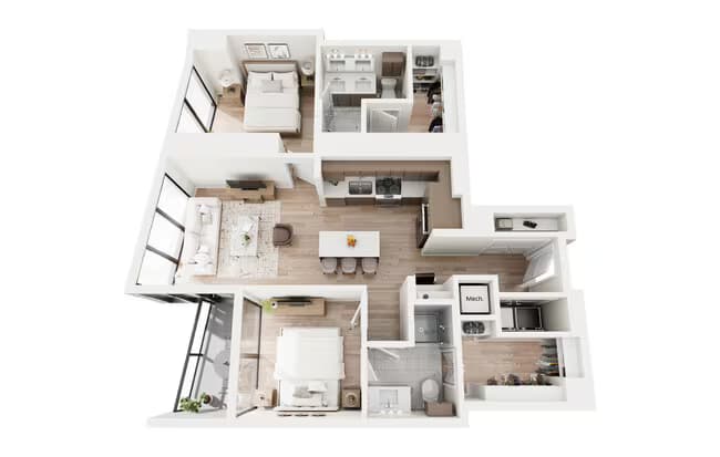 Unit 1-1717 1-1717 floor plan