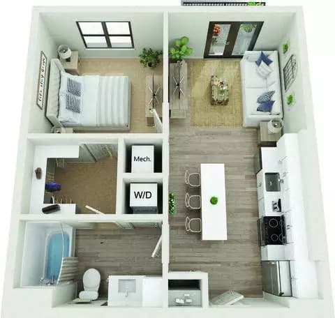 A1 6-6318 floor plan
