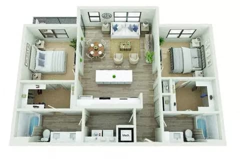 B3 7-7304 floor plan