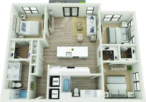 C1 1-1321 floor plan