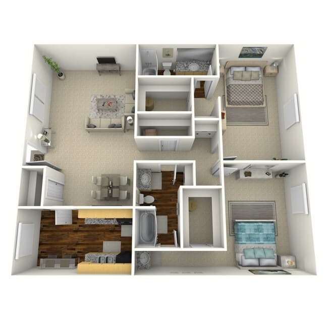2B 712 floor plan