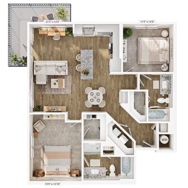 Unit 4311 5312 floor plan