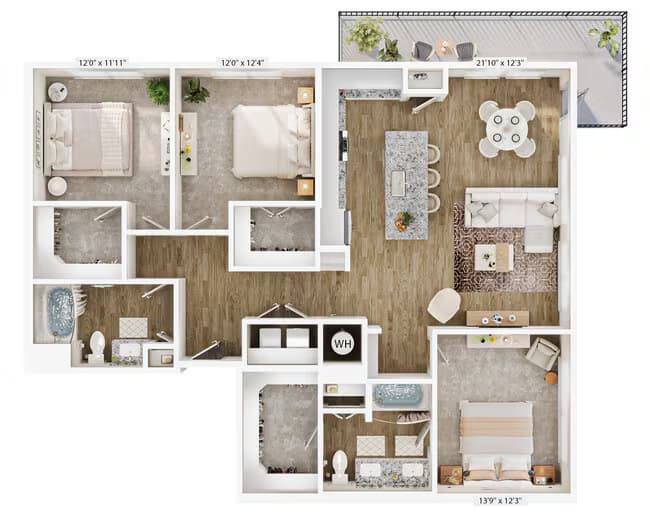 Unit 3327 3327 floor plan