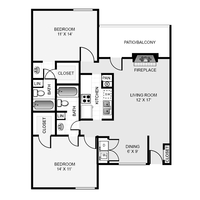 2.2B 1805 floor plan