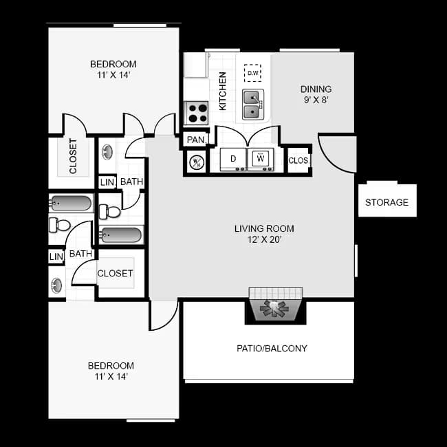 Unit 2302 2308 floor plan