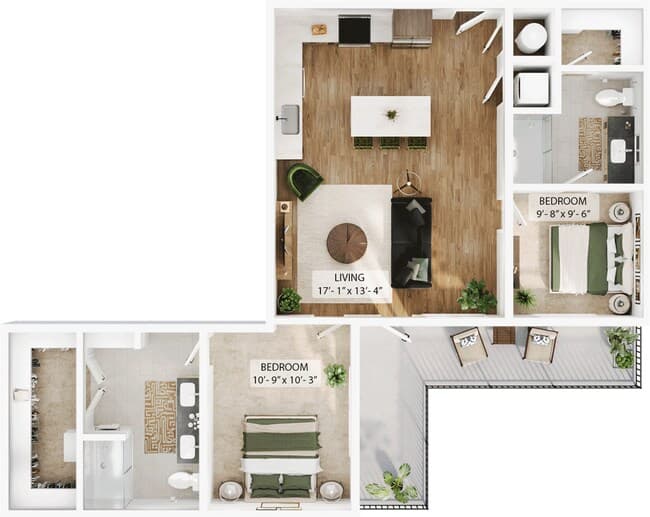 B3 1-404 floor plan