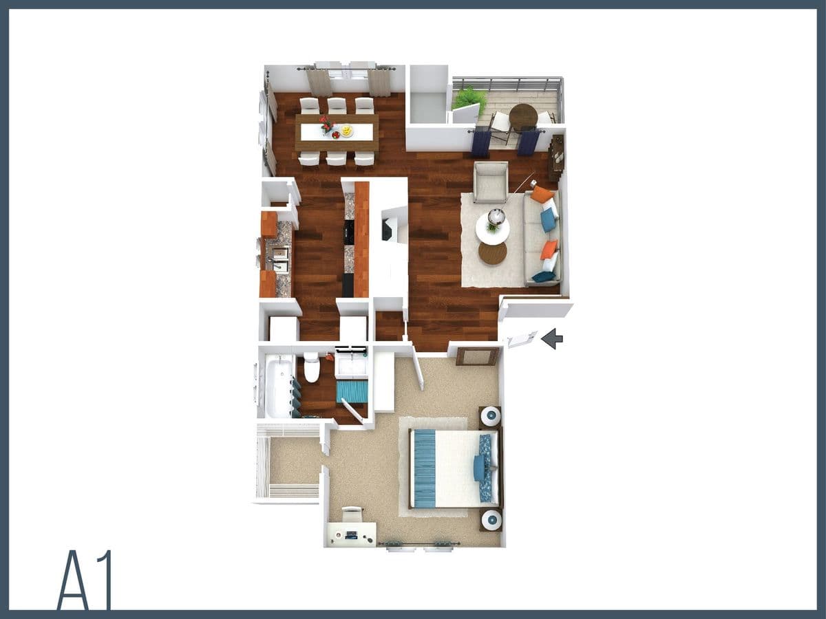 A1 0208 floor plan