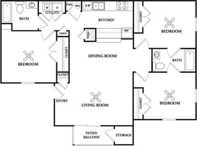 3A 2508 floor plan