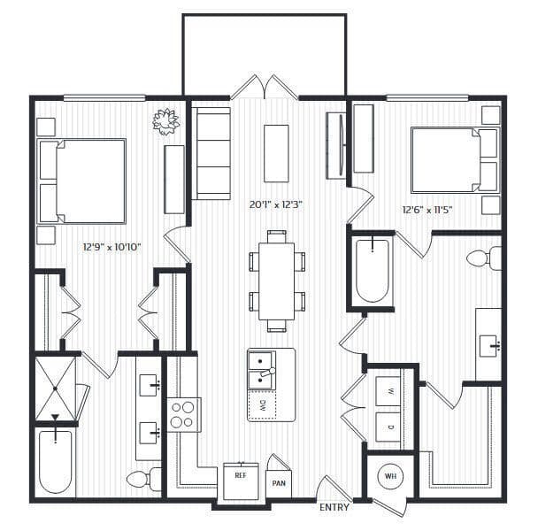 Unit 1149 1149 floor plan