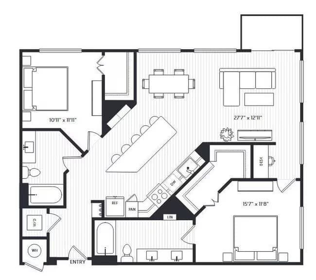 Unit 1151 1151 floor plan