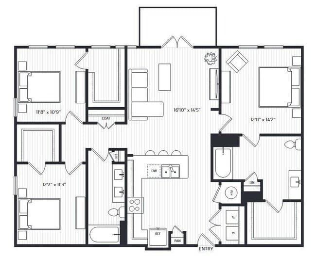Unit 3101 3101 floor plan