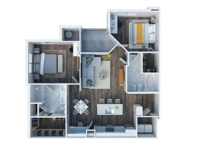 B1 411 floor plan