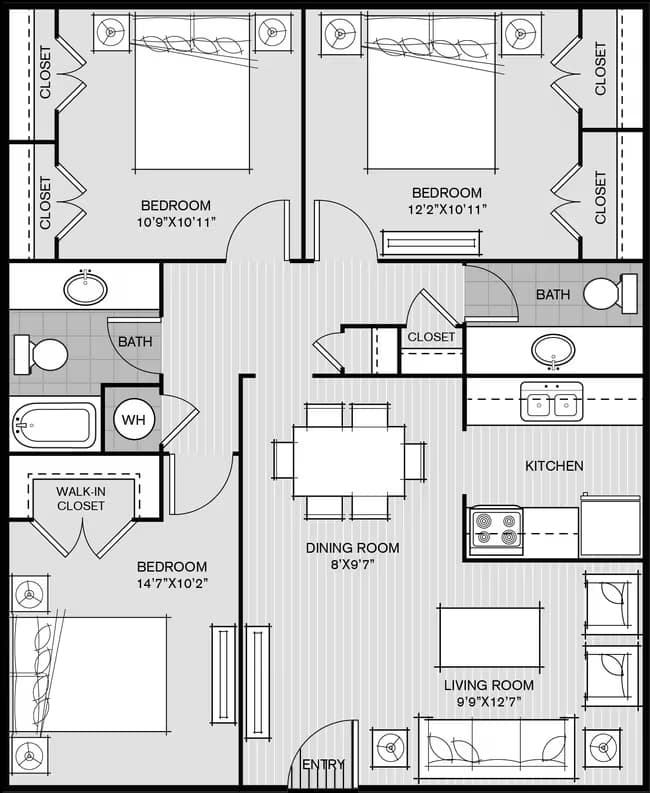 Unit 167 264 floor plan
