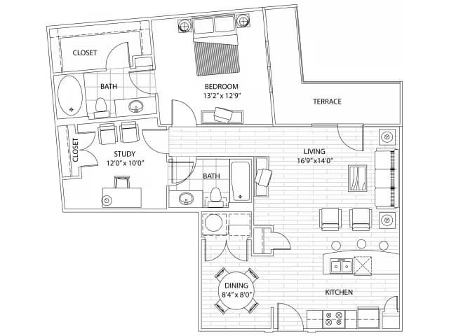 Unit 304 304 floor plan
