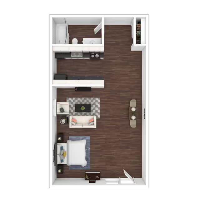 Studio • 1 Bath 1036 floor plan