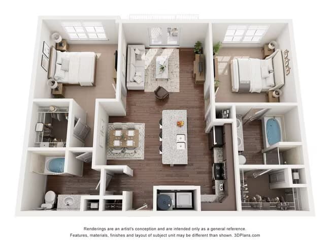 Unit 1302 3313 floor plan